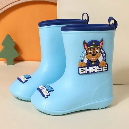 Paw Patrol Chase Skye Anime Tegneserie Søte Barn Regnstøvler for Jente Gutter Vanntett EVA Gummi Anti-Skli Småbarn Barn Regnstøvler Chase