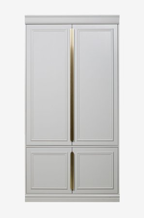 WOOOD - Vaatekaappi Organize, 215x110x62 cm - Valkoinen - Vaatekaapit - - Homeroom