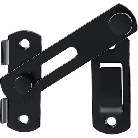 Tykkere Portlås Sort Dørgreb Lille Portbolt Skydedørslås Til Træporte Indvendig Dør Have Rustfrit Stål