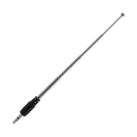 Radioantenne 3,5 mm 4 sektioner Teleskopisk FM Antenne Radio til Mobiltelefon Mp3 Mp4 Audioudstyr