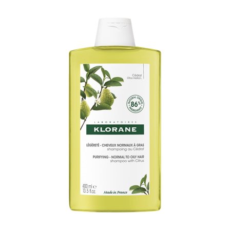 Klorane Cedro Shampoo alla polpa di 400ml - Shampoo Rivitalizzante