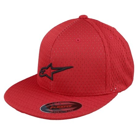 Alpinestars - Rød fitted Caps - Sprint Mesh Hat Red/Black Fitted @ Hatstore