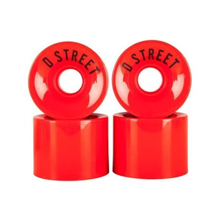 Hjul til Cruiser Skateboard D-Street 59 Cent 78A - 59mm Rød