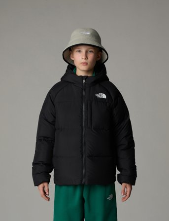 The North Face B North Down Hooded Jacket - Black - 142-151