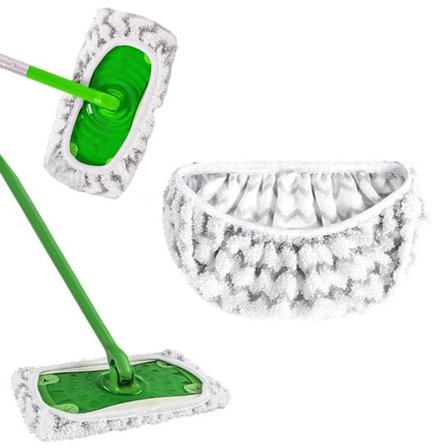 Genanvendelig Premium Swiffer mikrofiberklud Grå/Hvid 25,4x11,5cm