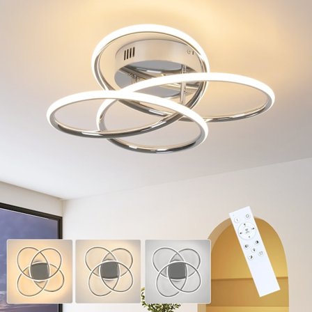 NETTLIFE LED Taklampa för Hall, Dimbar, med Fjärrkontroll, Modern Fjärilsdesign, 36 cm, 44 W