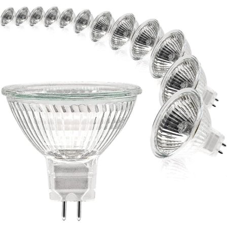 Mr16 Spot Pære 12v 20w Pære Gu5.3 Pære Dæmpbar 2 Pin Halogen Pærer Varm Hvid 2700k Pakke med 12 (mr16-20w-12p) [xh]