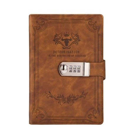 Lösenordsbok Dagbok BRUN brun