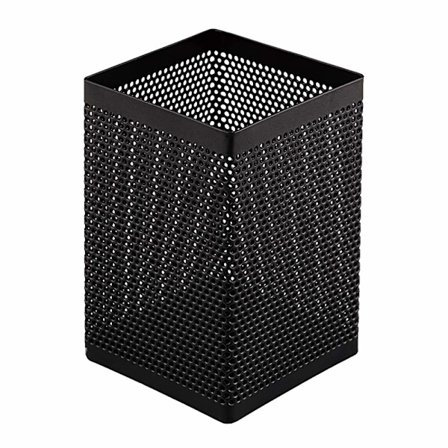 Nettpenn- og blyantholder i metall, svart firkant, 1 pakke