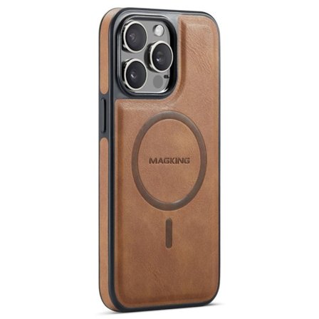 MAGKING iPhone 15 Pro Max Case with MagSafe - Brown