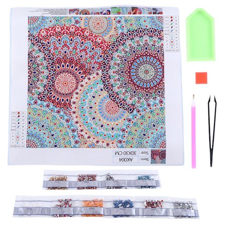 Rhinestone-målning 30x30cm DIY utsökta ljusa färger antioxidant ingen blekning Rhinestone Art Kits för vuxna barnAK004