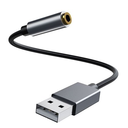 USB-A-AUX-kaapeli 3,5 mm 30 cm 30 cm