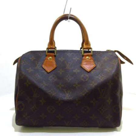 Louis Vuitton Vintage Pre-owned Speedy 25 Monogram HandTas , Bruin , Dames , Maat: ONE Size Vintage Tassen