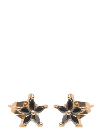 Bud to rose | Ivy Crystal Earring Black/Gold | ONE SIZE