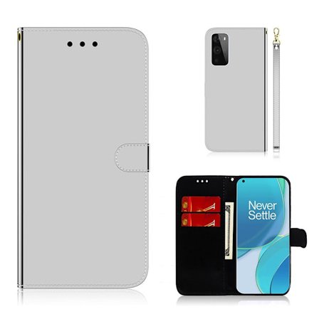 Mirror OnePlus 9 fodral - Silver/Grå