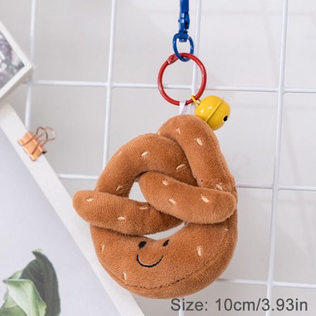 Ristet brød Plysjleketøy Søt Croissant Plysj Fylt Morsom Mat Plysjpute Salt og pepper-ruller