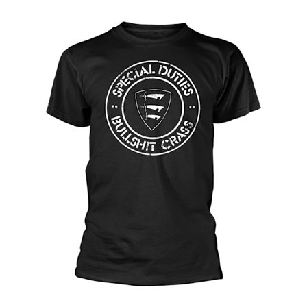 Special Duties Unisex Adult Bullshit Crass T-Shirt M Svart