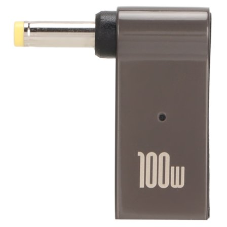 USB C Hona till DC Adapter PD Snabbladdning 100W Aluminiumlegering Armbågsdesign 4.8x1.7mm Strömkabel