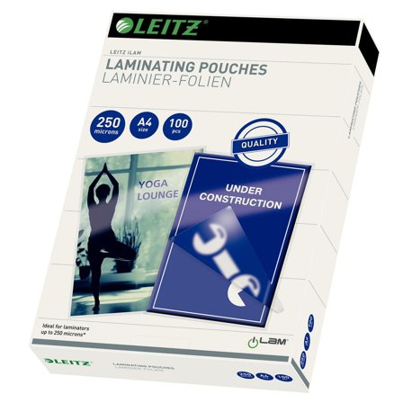 LEITZ Laminat A4 250mic klar 100/fp - Lyreco - Kontorsmaskiner - Laminering - Laminat - A4