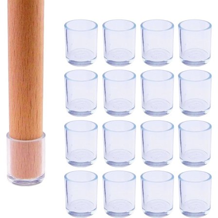 16-pack stolbenskyddsskydd Silikon rund rund diameter: 1