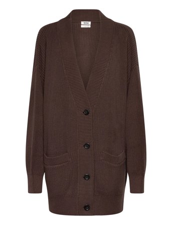 Monki Knitted Cardigan - Brown - XL