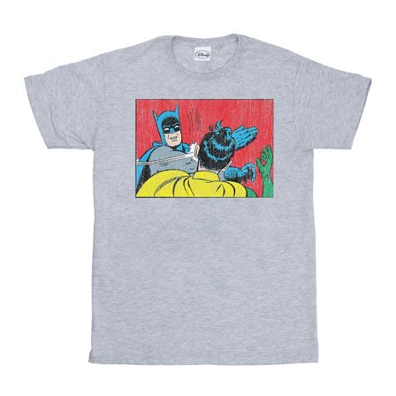 DC Comics Batman Robin Slap T-shirt L Sports Grey