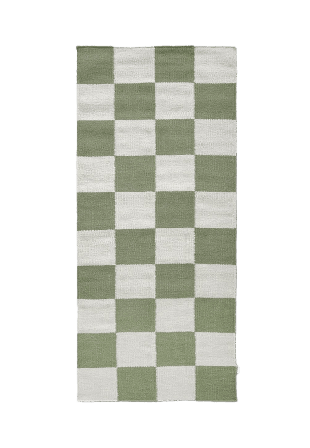 Classic Collection Gångmatta Squares 80x240 cm Mattor Grön