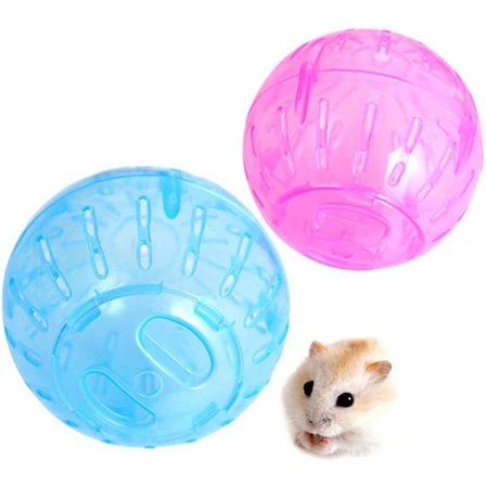 Hamsterball, 2 stk. Hamster Treningshjul Mini Jogging Løpeball Plast Kjæledyr