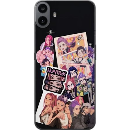 Kompatibelt Mobilskal till Nothing Nothing CMF Phone 1 HuntrX Manga Squad motiv med KPop Demon Hunters tjejer i animeinspirerad stil med starka färge