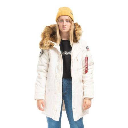 Alpha Industries, Kurtka damska Alpha Industries Polar Jacket Wmn 123002 578 Biały, Kobieta, Rozmiar: S