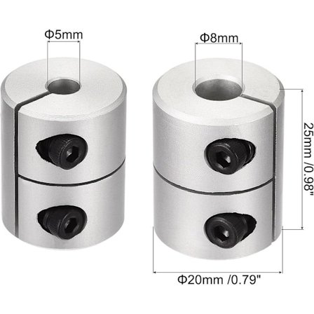 2 stk. Joint Motor Connector Clamp-On koblinger 8MM X 5MM 8MM X