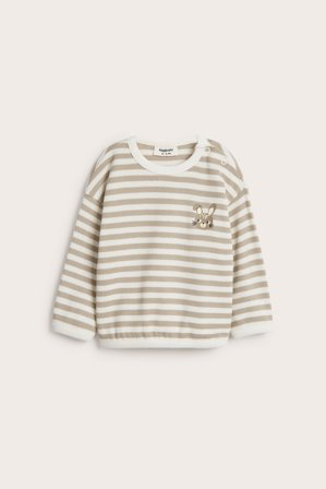 Kappahl | Randig sweatshirt | Beige