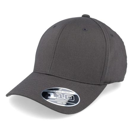 Flexfit - Grijs adjustable Cap - Wooly Combed Dark Grey 110 Adjustable @ Hatstore