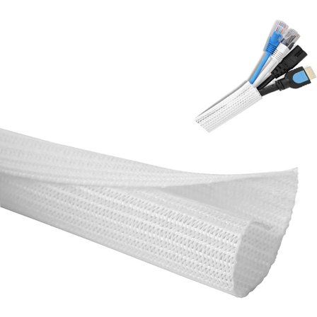 Kabelorganisator - 2 m - Kabelhåndtering - Kabelstrømpe - Kabelorganisator - Borrelås