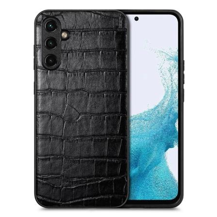 SKALO Samsung A54 5G Crocodile PU Nahka Hybrid Suojakuori - Must Black