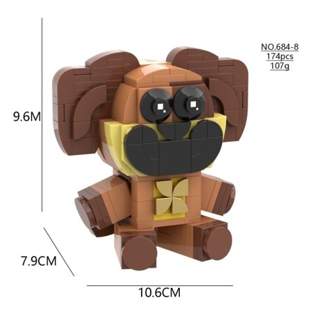 Nye Smilende Critters Byggeklodser Smilende Critters Dogday Og Catnap Bloksæt Cat Nap Dog Day Catnat Figur Fødselsdagsgave