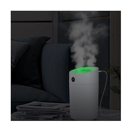 Luftfuktare Färgrik Ljus Tyst USB-dimma Luftrenare För Bil Grön