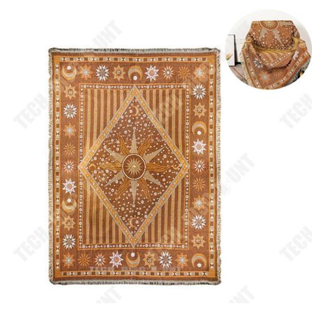 Soffaöverdrag - TECH DISCOUNT - Bohem - 160x220 cm - Bomull och polyester - Aktiv jacquard