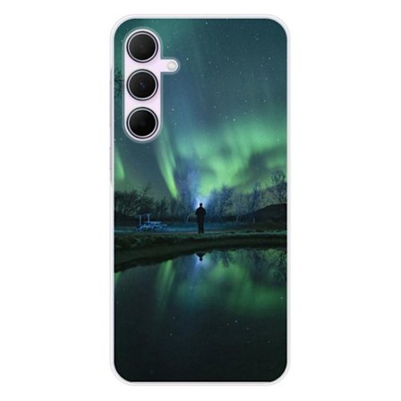 Silikonskal - Kompatibel med Samsung Galaxy A55 5G - design av aurora borealis