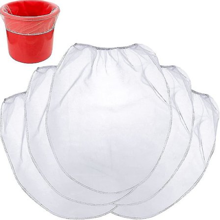 25 stk. 5 gallon elastiske top maling siposer hvide fine mesh pose maling filterpose til hydroponisk