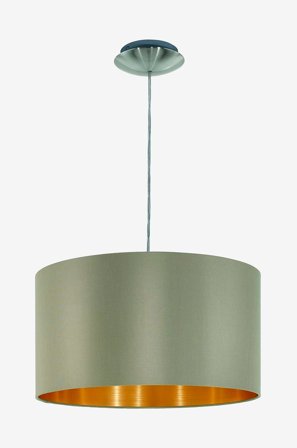 EGLO - Pendellampe Maserlo Ø380 Mm Taupe/Gold - Sort - Loftpendler - Fra Homeroom