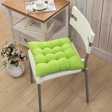 Grön Hem Dekorativ Sittdyna för Kontorsstol Soffa Ryggstöd Golvöverdrag Utomhusträdgård