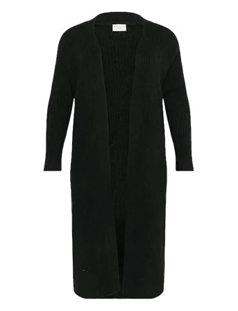 Kcrinye Long Cardigan Black Kaffe Curve