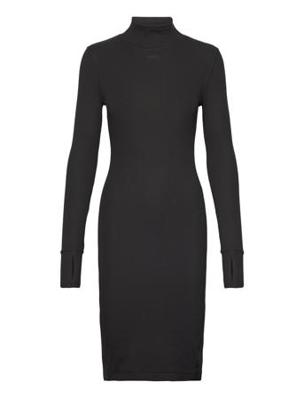 Slim Rib Dress Mock L\S Wmn Black G-Star RAW