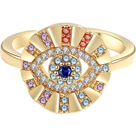 Ringar Virka Haka Öga Ring Finger Ring Stylish Ring Justerbar R