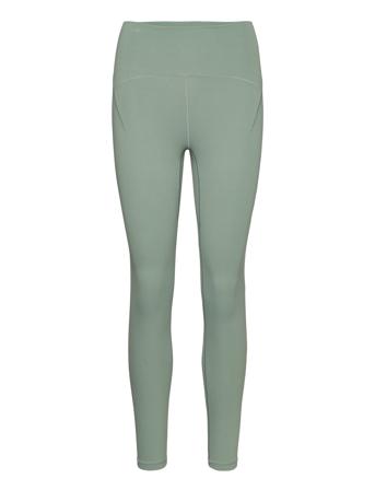 Yoga Studio Luxe 7/8 Leggings Running/training Tights Grønn Adidas Performance*Betinget Tilbud