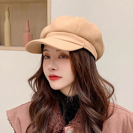 Dam Vintage Baker Boy Keps Plattkeps Beret Hatt Vinter Newsboy Hatt db