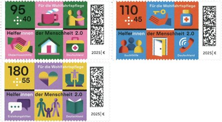Tyskland - Velfærdspleje 2025 - Postfrisk sæt 3v