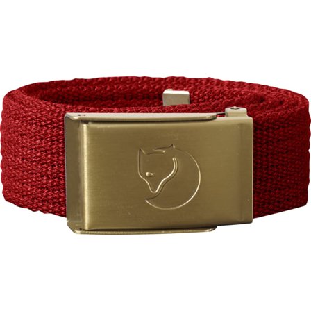 Fjällräven Kids Canvas Brass Belt in Lava