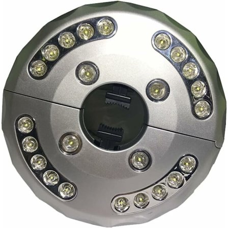 Terassivarjon valo, LED-terassivarjon valo, kannettava monitoiminen leirintäalueen johdoton sateenvarjon pylväsvalo 24+4LED sateenvarjoille